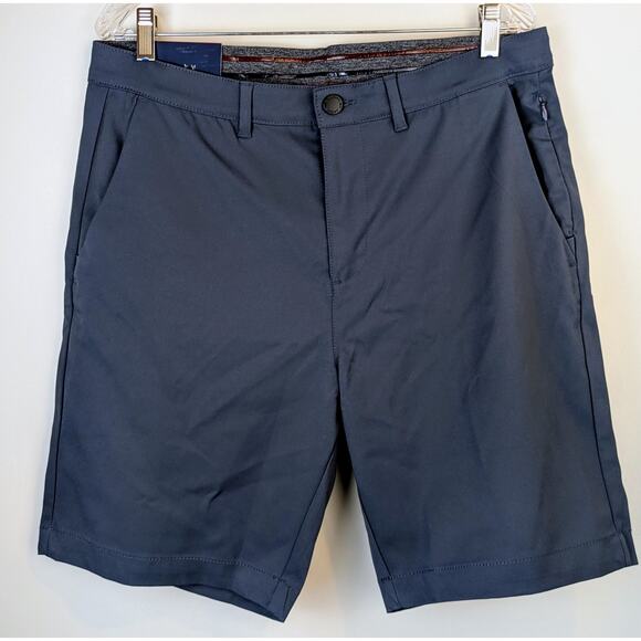 New Jachs NY Performance Tech Shorts Size 34 Blue Gray Stretch Golf Athleisure - Picture 5 of 11